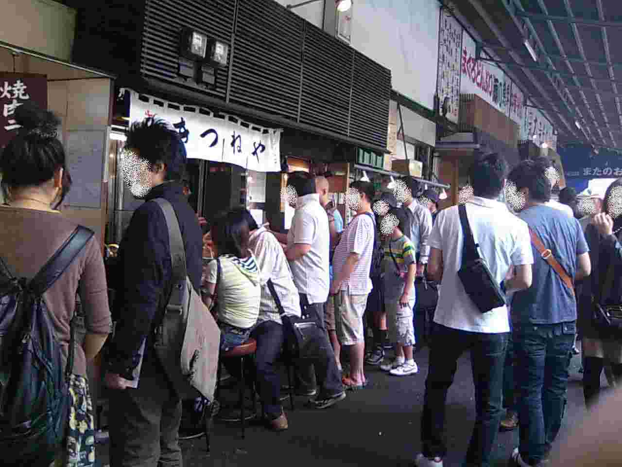 きつねやの行列