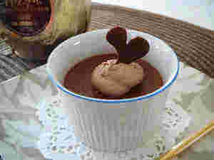 チョコレートリキュールを使ったムース