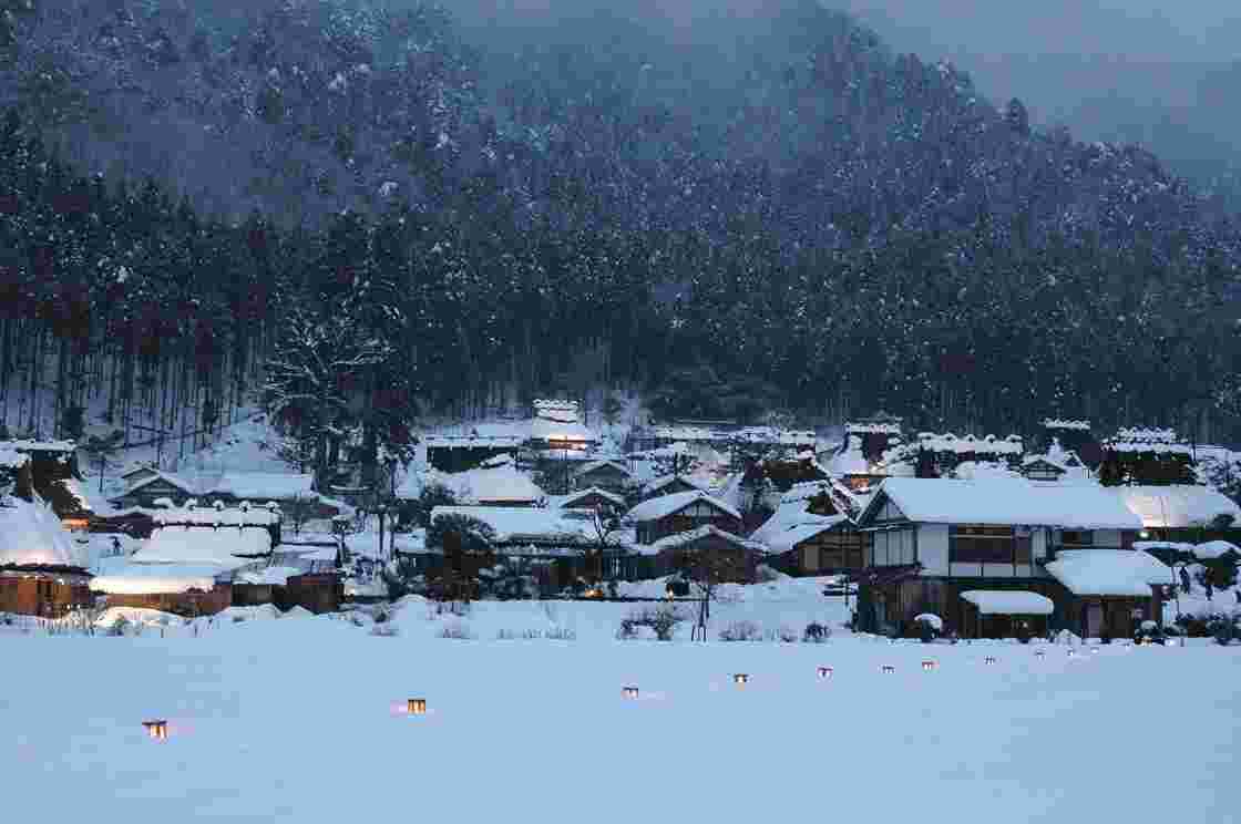 京都の雪景色