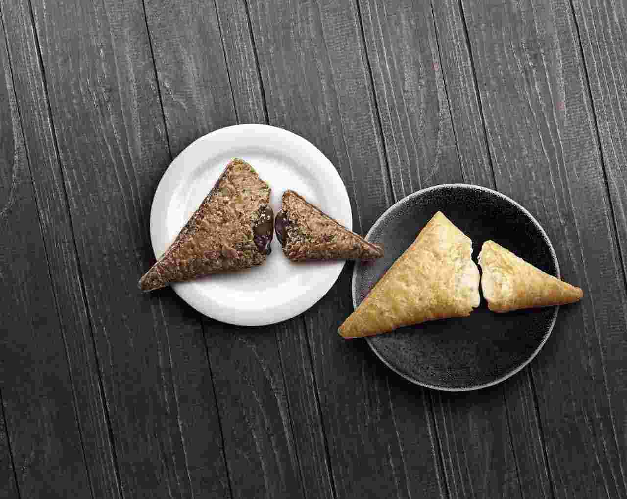 三角チョコパイ白と黒