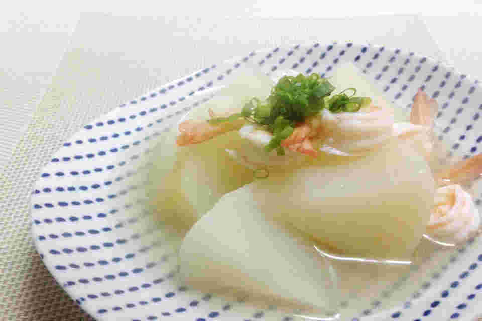 聖護院大根と海老の中華スープ煮