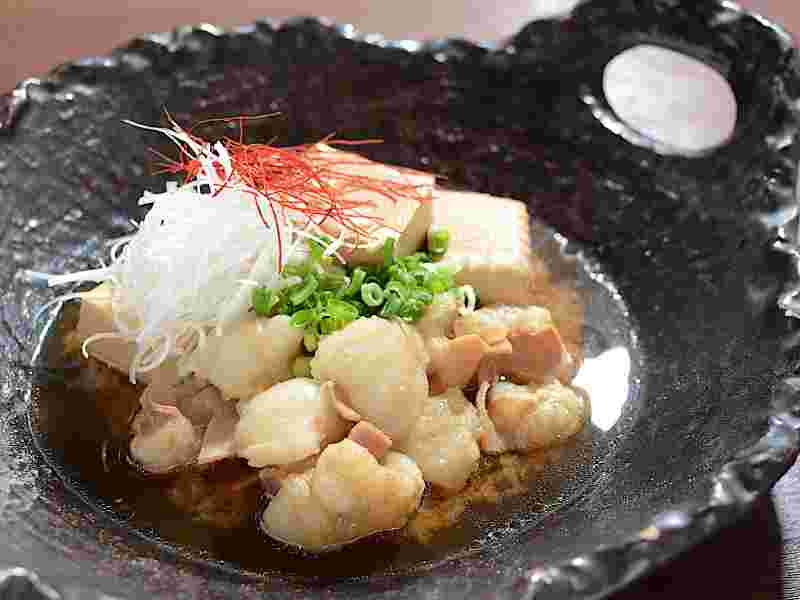 もつと豆腐の煮こみ