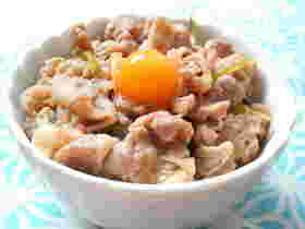 再現レシピのすた丼