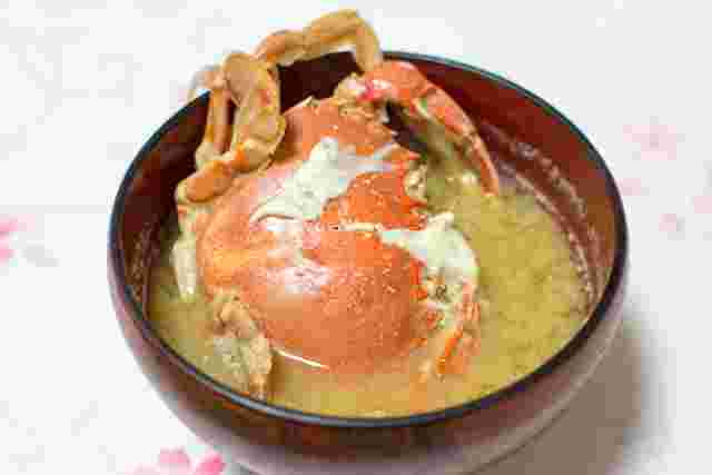 ワタリガニの味噌汁