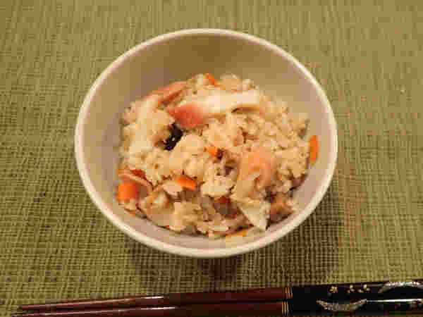 ホッキ貝の炊き込みご飯