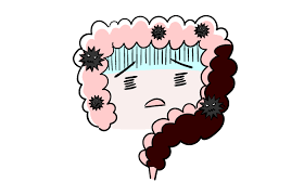 弱った腸のイラスト