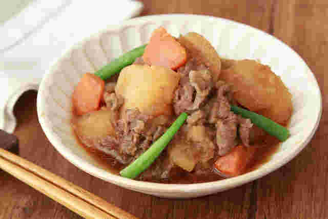 醤油をプラスした肉じゃが