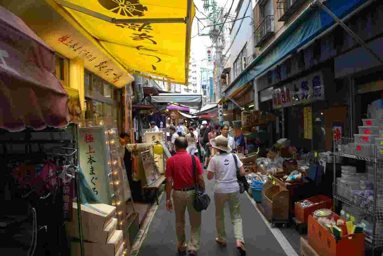 築地場外市場　様子
