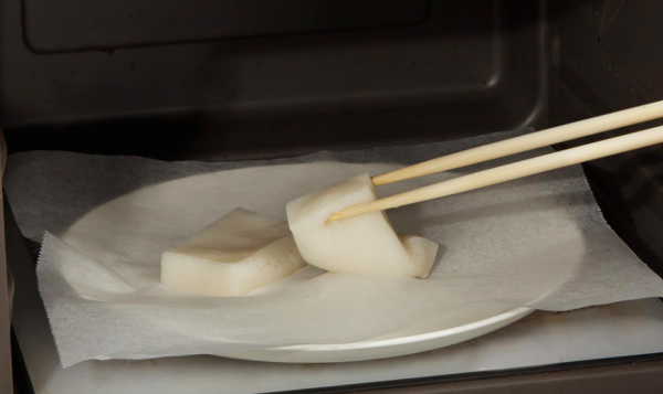 電子レンジでの餅の解凍