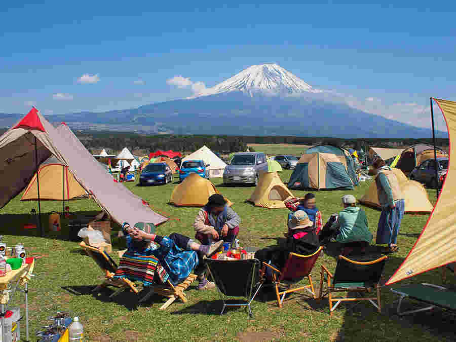 富士山が見えるキャンプ場