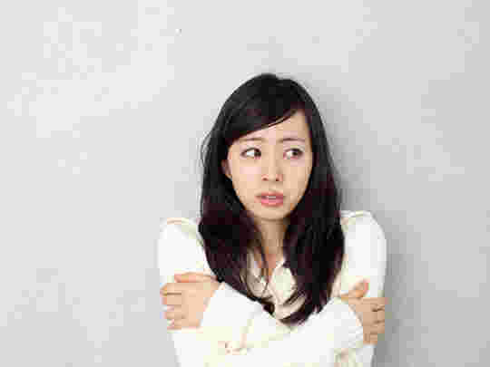冷えを気にする女性