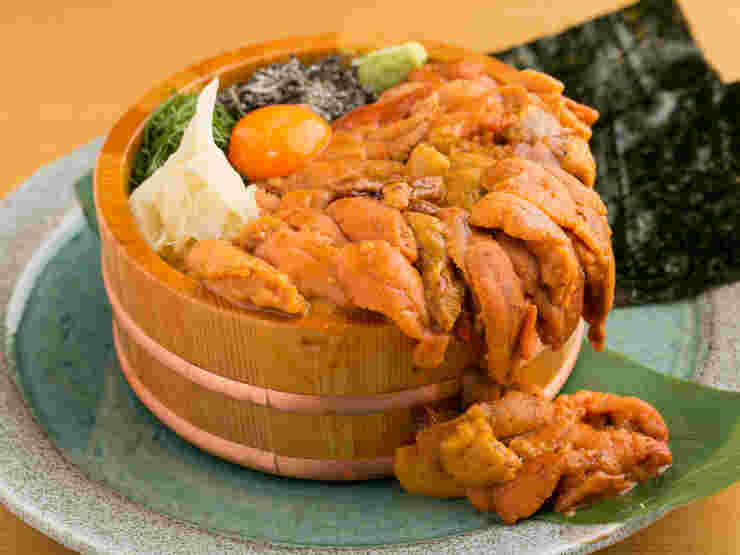 築地虎杖 うに虎中通り店の国産こぼれうに丼