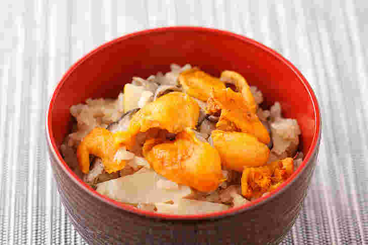 ホヤの炊き込みご飯