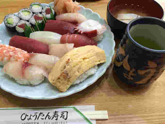 ひょうたん寿司のランチ