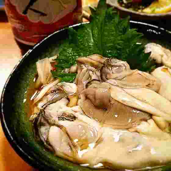 牡蠣の三杯酢