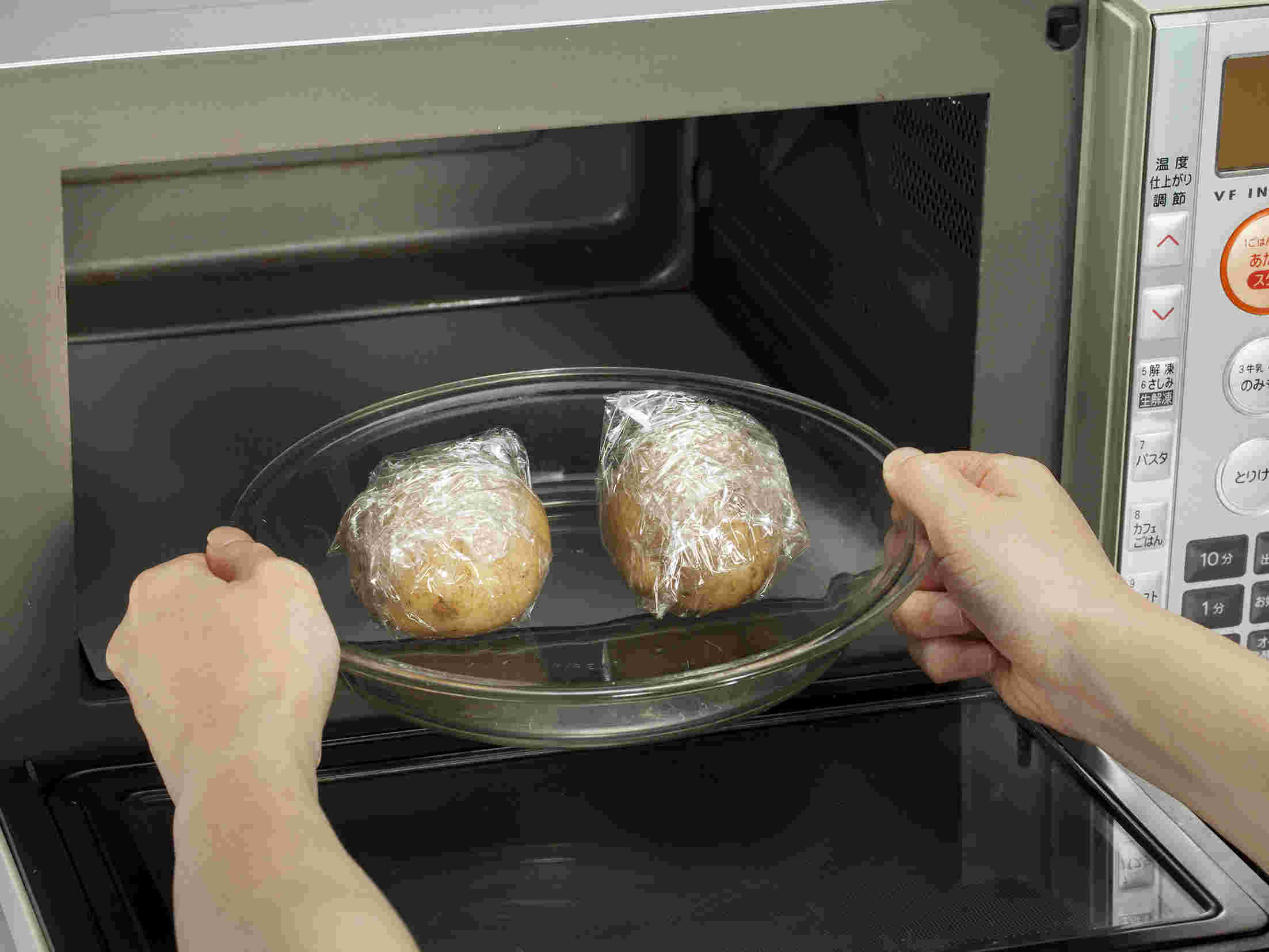 じゃがいもを電子レンジで調理