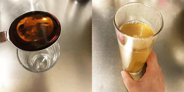 少量の黒酢ドリンク
