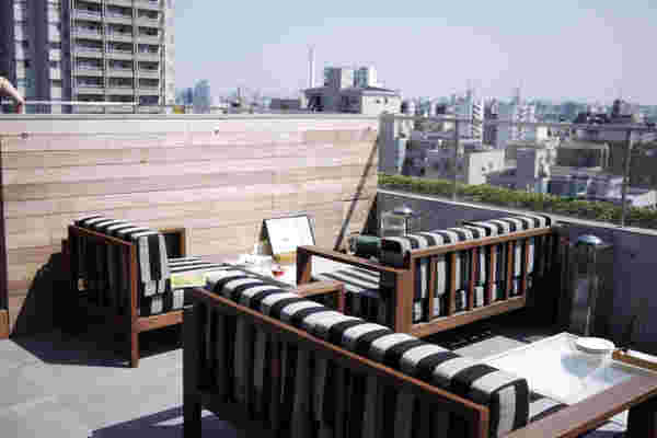 アシエンダデルシエロの屋外テラス