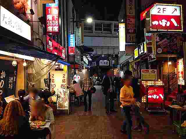 上野ガード下近くの居酒屋