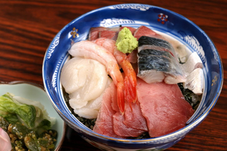 海鮮丼のわさび