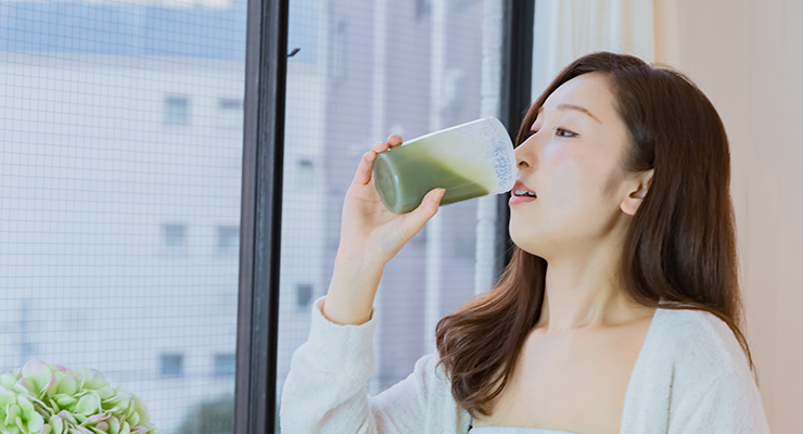 青汁を食前に飲む