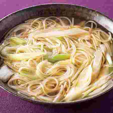 ネギ入りにゅうめん