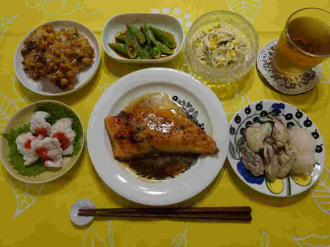 牡蠣の晩御飯