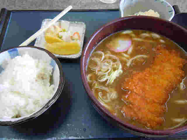 カツカレーうどん定食