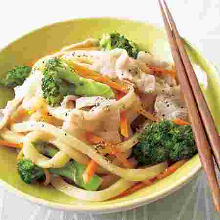 具沢山汁なしうどん