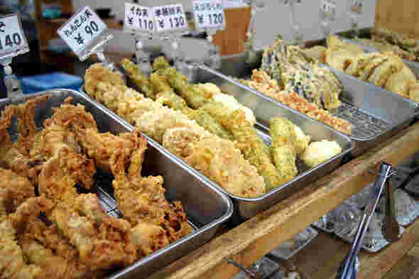 うどんのトッピング用揚げ物