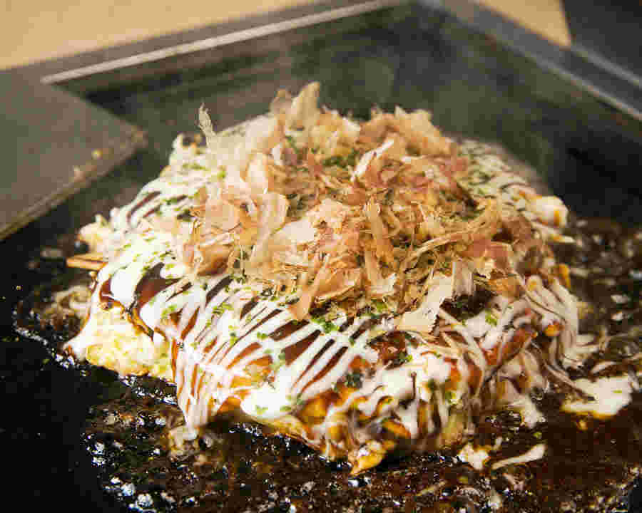 美味しそうなお好み焼き