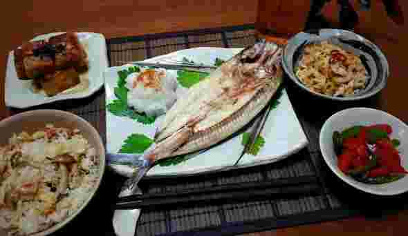 トビウオの塩焼き