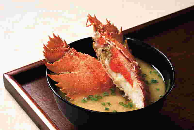 ウチワエビの味噌汁