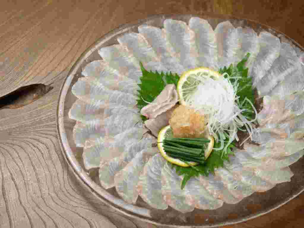 ヒラメの刺身