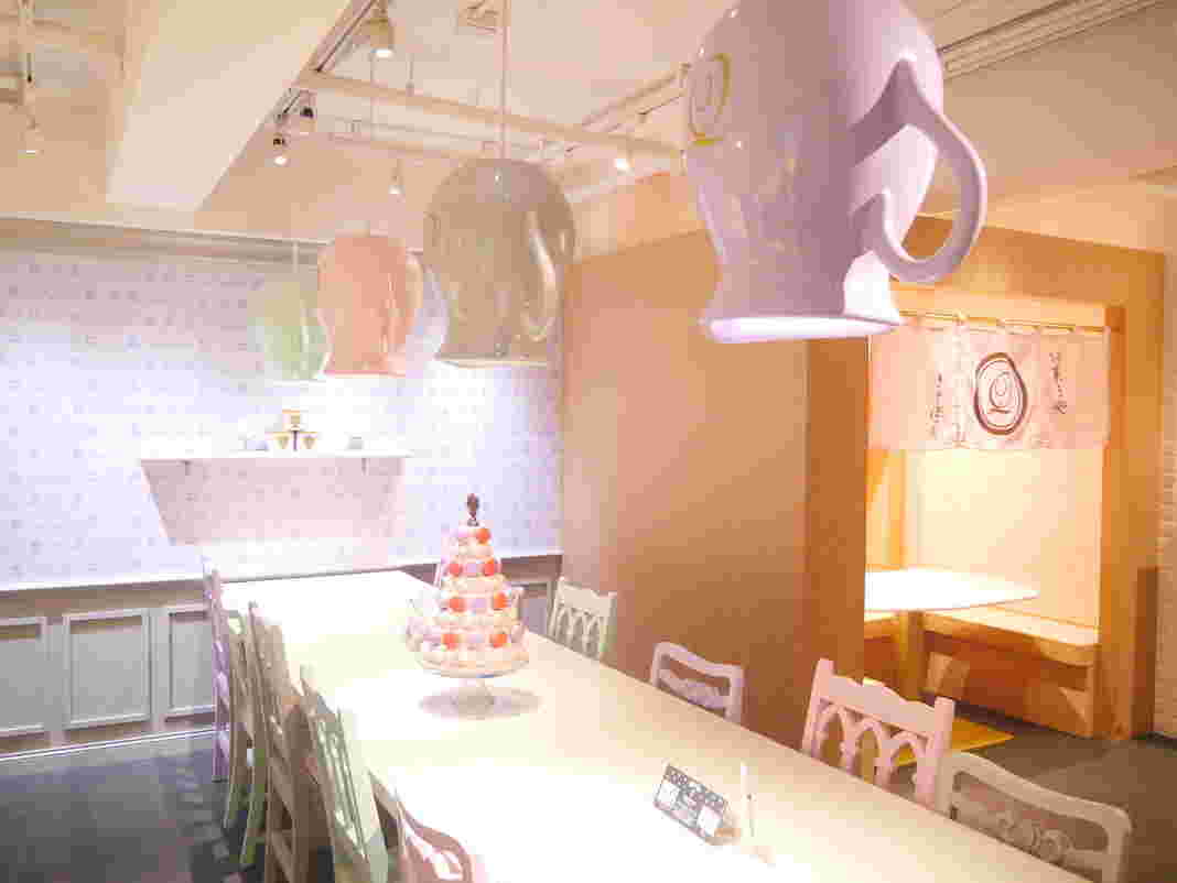 パステルカラーが可愛いQ-pot CAFEのマカロンルーム