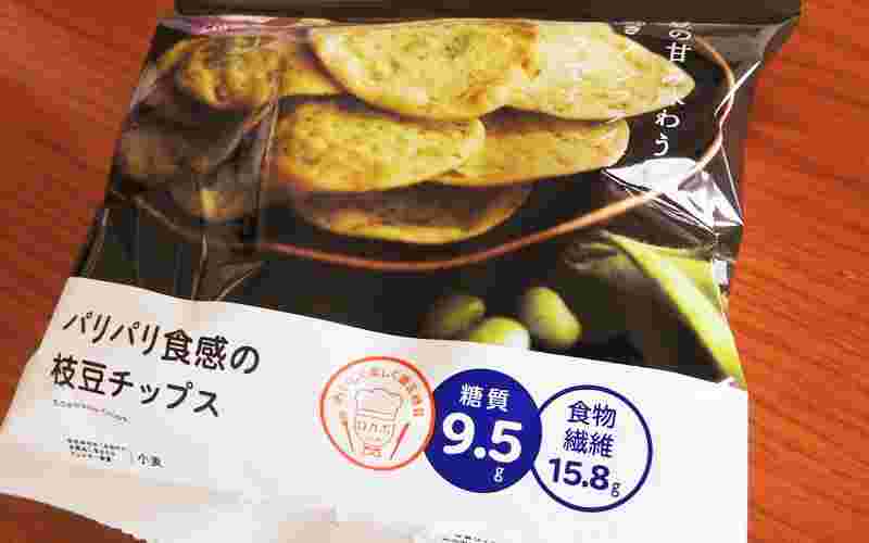 パリパリ食感の枝豆チップス外装
