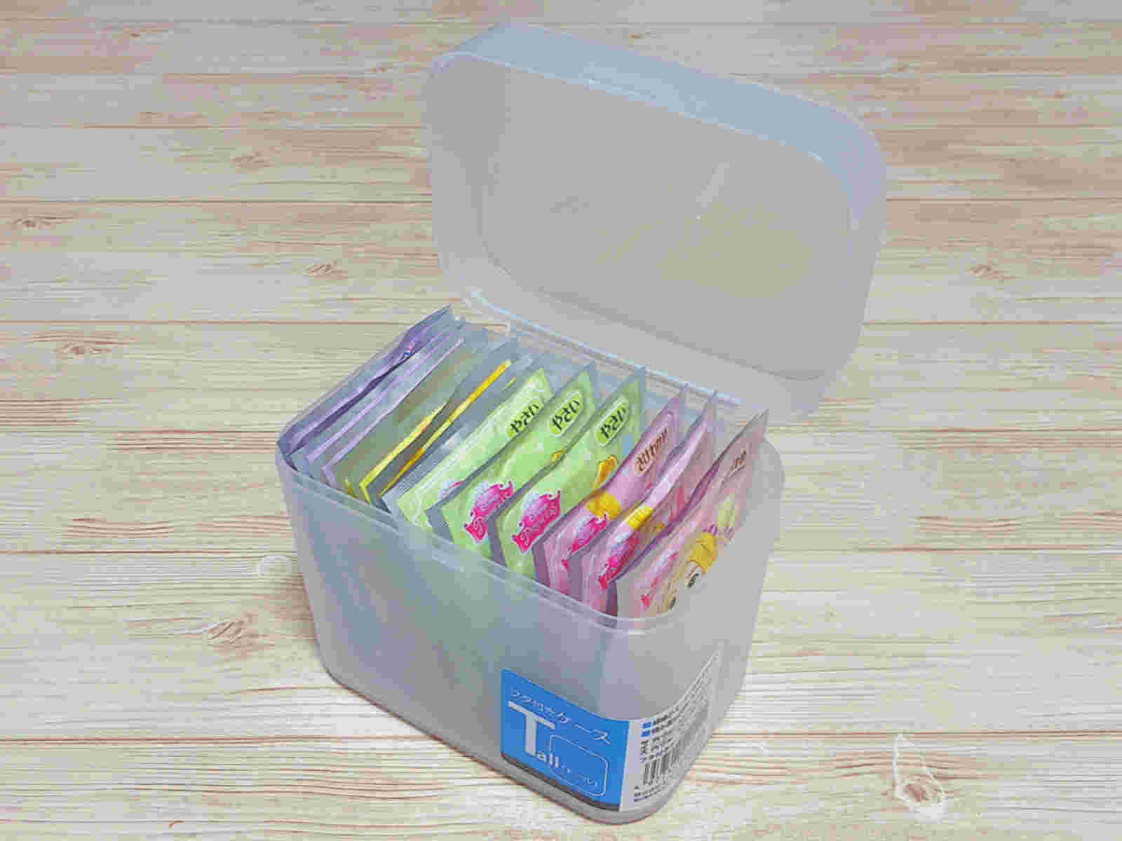 セリアのフタ付きケース