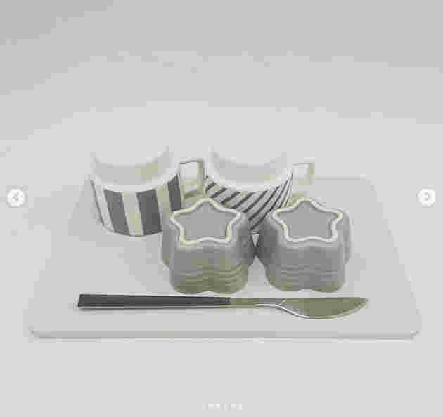 食器の置かれた珪藻土マット
