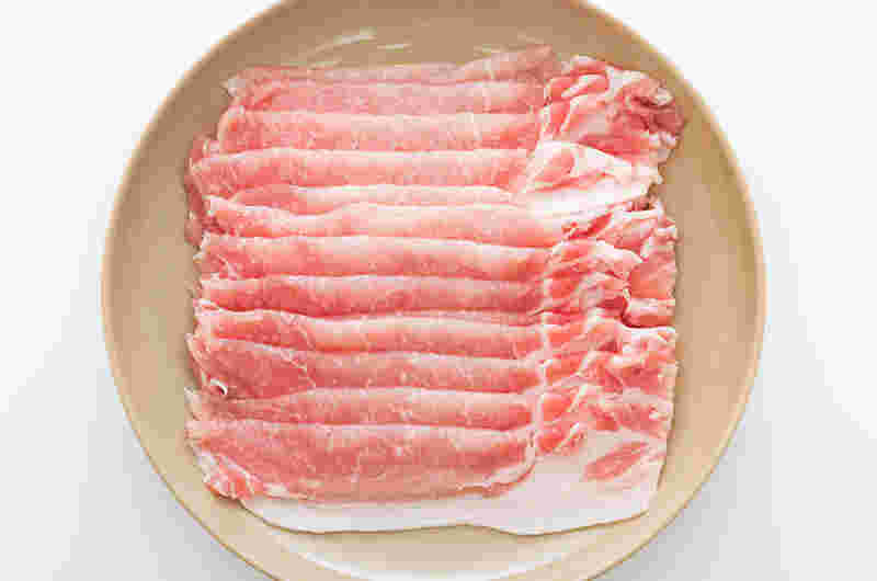 赤身部分が多く脂身が少ない薄切り肉