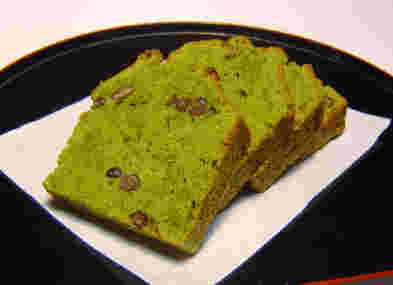 抹茶と小豆のパウンドケーキ