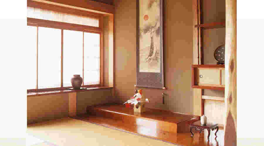 床の間に飾られた鏡餅