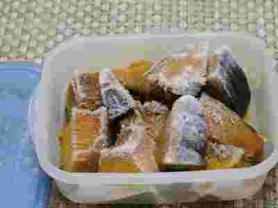 かぼちゃの煮物タッパー冷凍
