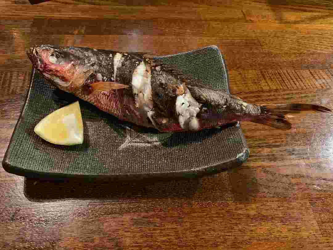タカサゴの塩焼き