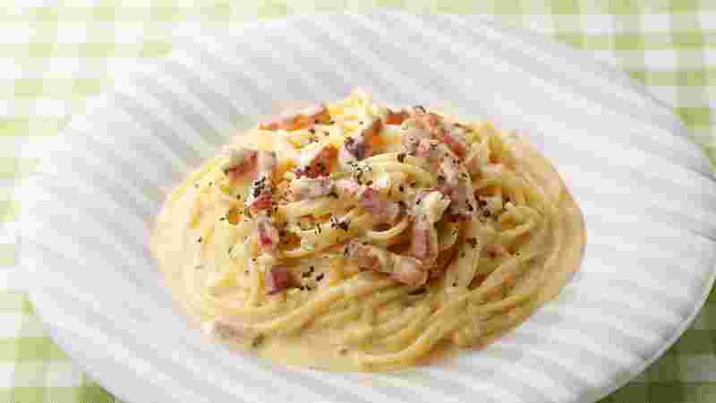 塩レモンのクリームパスタ