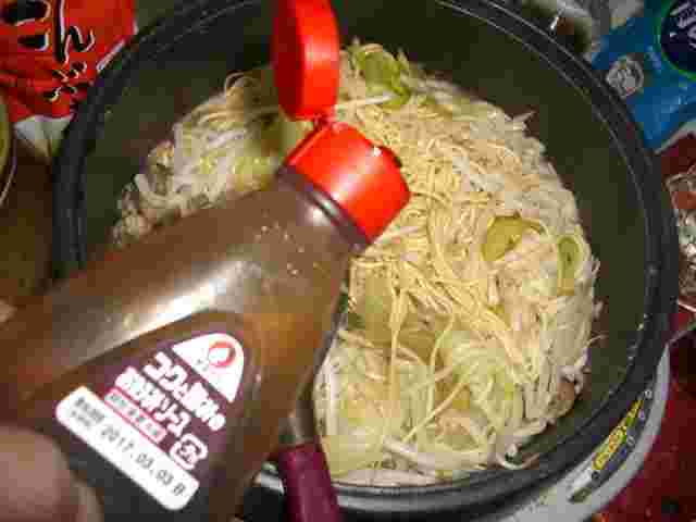 こんにゃく麺の焼きラーメン