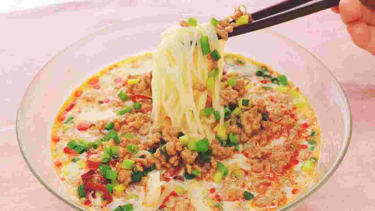 冷やし豆乳坦々そうめん