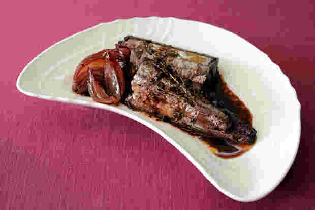 サンマの蒲焼赤ワイン煮
