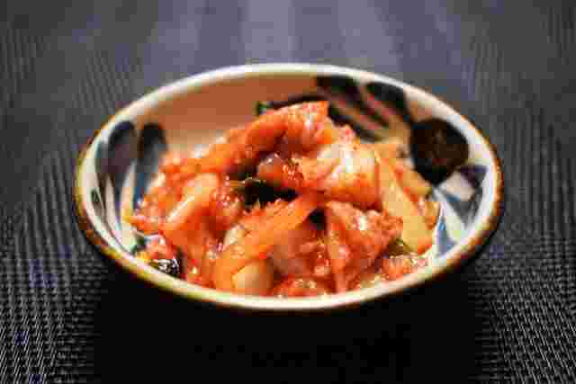 韓国製法で作られたキムチ