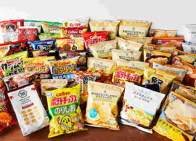 たくさんのポテトチップス