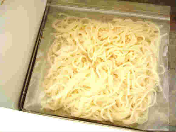 冷凍保存したそうめん